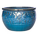 Dogwood Bowl Planter - Ultramarine, 12.4 in.