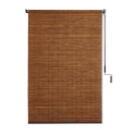 4-Foot x 6-Foot Bamboo Roller Shade In Teak