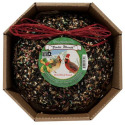 2.25 Pound Pine Tree Farms Holiday Birdie Wreath, Wild Bird Seed Feeder