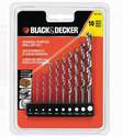 General Purpose Drill Bit Set, 10-Piece