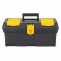 14-Inch Black & Yellow Plastic Portable Tool Box