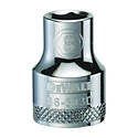 Hand Socket, 8 Mm Socket, 3/8 In Drive, 6 -Point, Vanadium Steel, Polished Chrome