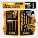 14-Piece Pilot Point Titanium Drill Bit Set