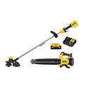 20V MAX XR Brushless Cordless String Trimmer & Blower Combo Kit, Includes Battery & Charger