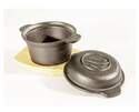 Cast Iron Small Sauce Pot With Wood Base