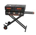 17-Inch Black Tailgater Gas Griddle With Legs