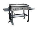 36-Inch 4-Burner Gas Griddle Cooking Station With Stainless Steel Front Plate