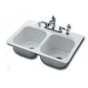 Sink Kit 33x22 Opalcast White