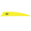 3-1/2-Inch Neon Yellow X Vane Shield Cut, 36-Pack