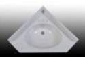 25 x 25-Inch White Corner Vanity Top