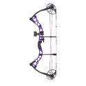 31-Inch, 5 To 55-Lb LH Purple Diamond Prism Compound Bow