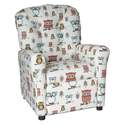 Children's Hooty Village Recliner With Cupholder