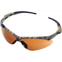 Camo Frame Amber Lens Safety Glasses