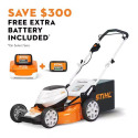 21-Inch Lithium Ion Lawn Mower Super Set