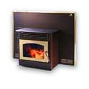 Insert Pellet Stove With Gold Trim