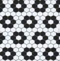 12-Inch x 12-Inch Black And White Biscotto Peel And Stick Floor Tiles