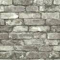 20.5-Inch X 18-Foot Roll Grey And White Brick Peel And Stick Wallpaper