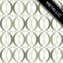 20.5-Inch X 18-Foot Roll Circulate Light Silver Peel And Stick Wallpaper