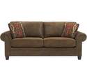 Travis Brown Sofa With Two Throw Pillows