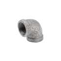 1/2 in. FIP x 1/2 in. FIP Galvanized Malleable Iron Elbow Fitting, 90° - Rust Resistant, 1-Pack