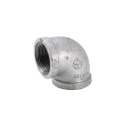 1-1/4 in. FIP x 1-1/4 in. FIP Galvanized Malleable Iron Elbow Fitting, 90° - Rust Resistant, 1-Pack