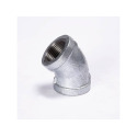 1-1/4 in. FIP x 1-1/4 in. FIP Galvanized Malleable Iron Elbow Fitting, 45° - Rust Resistant, 1-Pack