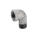 3/4 in. FIP x 3/4 in. MIP Galvanized Malleable Iron Street Elbow Fitting, 90° - Rust Resistant, 1-Pack