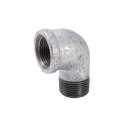 1 in. FIP x 1 in. MIP Galvanized Malleable Iron Street Elbow Fitting, 90° - Rust Resistant, 1-Pack