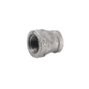 Malleable Iron FIP x FIP Galvanized Pipe Reducing Coupling, 1/2" x 3/8"