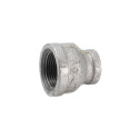 Malleable Iron FIP x FIP Galvanized Pipe Reducing Coupling, 1" x 1/2"