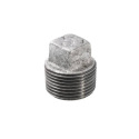 Malleable Iron Galvanized Pipe Plug, 3/4"