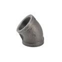 2 in. FIP x 2 in. FIP Black Pipe Elbow Fitting, 45° - Threaded, 1-Pack