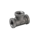 1/2 in. x 1/2 in. x 1/2 in. Malleable Iron Black Pipe Tee Fitting - Threaded, 1-Pack