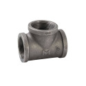 2 in. x 2 in. x 2 in. Malleable Iron Black Pipe Tee Fitting - Threaded, 1-Pack