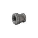1/2 in. x 3/8 in. FIP Malleable Iron Black Pipe Reducing Coupling - Schedule 40, 1-Pack