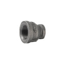 1 in. x 1/2 in. FIP Malleable Iron Black Pipe Reducing Coupling - Schedule 40, 1-Pack