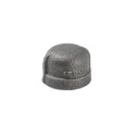 3/8 in. FIP Malleable Iron Black Pipe Cap - 1-Pack