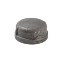 2 in. FIP Malleable Iron Black Pipe Cap - 1-Pack