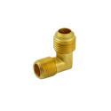 ProLine 1/2 in. Flare x 1/2 in MIP Brass Elbow Fitting, 90° - Threaded, 1-Pack