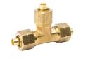 ProLine 3/8 in. Compression x 3/8 in. Compression x 3/8 in. Compression Brass Tee Fitting - 1-Pack