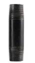 3-1/2 in. x 1/2 in. Steel Black Pipe Nipple - Threaded, Schedule 40, 1-Pack