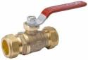 ProLine Series 3/4-Inch Brass Compression Ball Valve