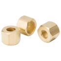 ProLine 1/4 in. Compression Brass Nut - 3-Pack