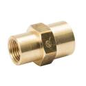 ProLine 1/4 in. FIP x 1/8 in. FIP Brass Reducing Coupling Fitting - Threaded, 1-Pack