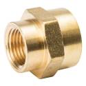 ProLine 3/4 in. FIP x 3/8 in. FIP Brass Reducing Coupling Fitting - Threaded, 1-Pack