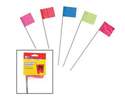 2-1/2 x 3-1/2-Inch Red PVC Stake Flags, 10-Pack 