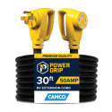 30-Foot 50-AMP Yellow Power Grip Heavy-Duty Extension Cord