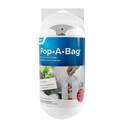 White Pop-A-Bag Plastic Storage Bag Holder