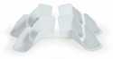 Gutter Spouts With Extensions, 4-Pack White