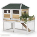 47-1/2-Inch x 27-1/2-Inch x 48-Inch Chicken Coop With Herb Planter
